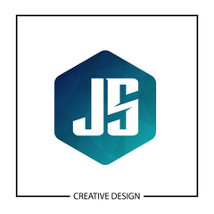 Initial Letter JS Logo Template Design