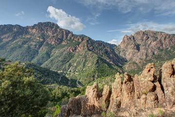Paysages de Corse - Gorges de Spelunca entre Evisa et Porto