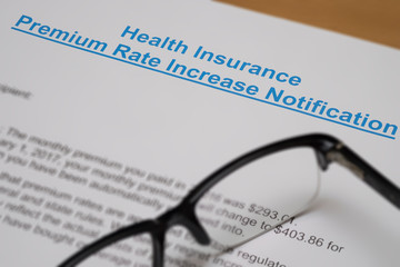 NOTICE OF INCREASING IN PREMIUM RATE OF HEALTH INSURANCE WITH A CALCULATOR (SOFT FOCUS)