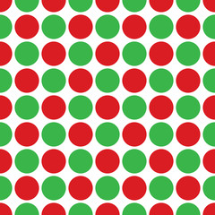 Seamless Christmas wrapping paper pattern. Festive Christmas dot pattern.