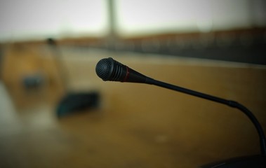microphone on stage