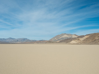 Fototapeta na wymiar The Racetrack Playa Dry Lake in Death Valley National Park