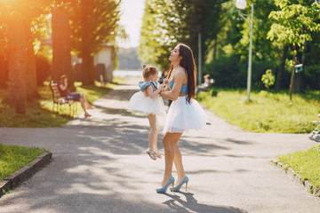 Mother with daughter
