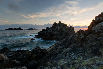 Paysages de Corse - Coucher de soleil aux  iles Sanguinaires - Ajaccio