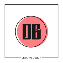 Initial Letter DB Logo Template Design
