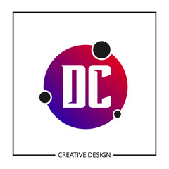 Initial Letter DC Logo Template Design