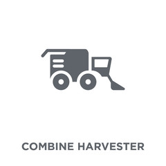 Combine harvester icon from Agriculture, Farming and Gardening collection.