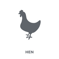 Hen icon from Agriculture, Farming and Gardening collection.