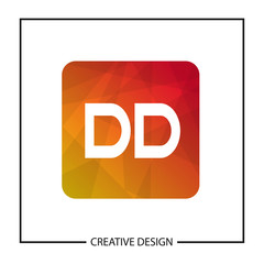 Fototapeta na wymiar Initial Letter DD Logo Template Design