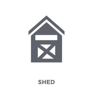 Shed Icon From Agriculture, Farming And Gardening Collection.