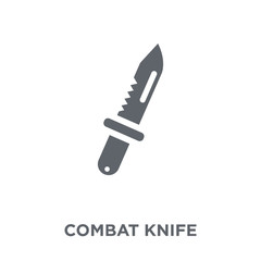 combat knife icon from Army collection.