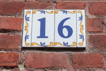 House numbers from France, Belguim, Sweden, Denmark, Finland and St Petersburg