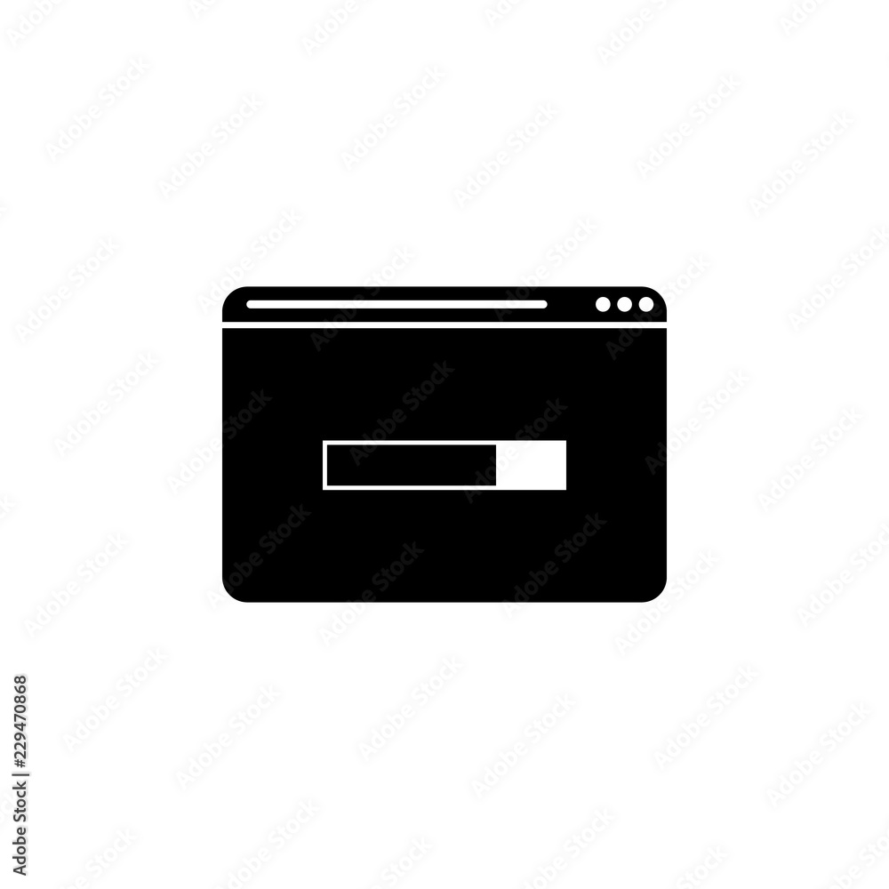 Fototapete Browser, loading icon. Element of marketing. Premium quality graphic design icon. Signs and symbols collection icon for websites, web design, mobile app
