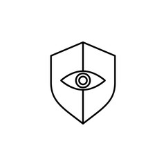 eye protection icon. Element of eye care icon for mobile concept and web apps. Thin lin eye protection icon can be used for web and mobile