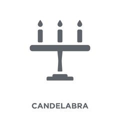 Fototapeta premium Candelabra icon from Wedding and love collection.