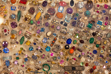 bijouterie in an antique shop