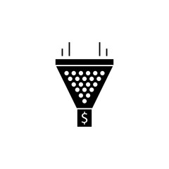 Formation, filtration money icon. Element of marketing. Premium quality graphic design icon. Signs and symbols collection icon for websites, web design, mobile app