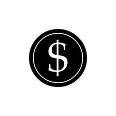 Coin, dollar sign icon. Element of marketing. Premium quality graphic design icon. Signs and symbols collection icon for websites, web design, mobile app