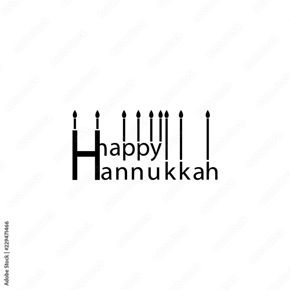 Poster happy hanukkah design icon. element of hanukkah icon for mobile concept and web apps. detailed happy
