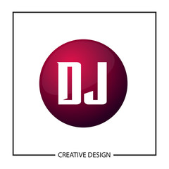 Initial Letter DJ Logo Template Design