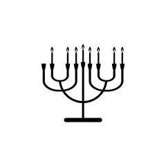 seventh night of Chanukah icon. Element of hanukkah icon for mobile concept and web apps. Detailed seventh night of Chanukah icon can be used for web and mobile
