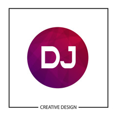 Initial Letter DJ Logo Template Design