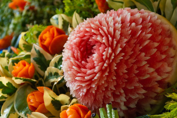 carved watermelon