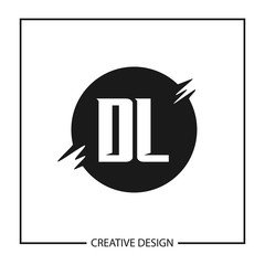Initial Letter DL Logo Template Design