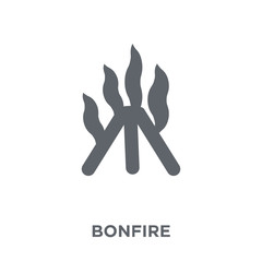 Bonfire icon from Camping collection.