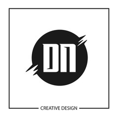 Initial Letter DN Logo Template Design