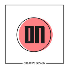 Initial Letter DN Logo Template Design