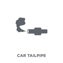 car tailpipe icon from Car parts collection.