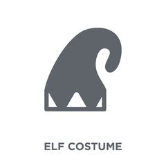 Elf costume icon from Christmas collection.