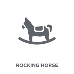 Rocking horse icon from Christmas collection.