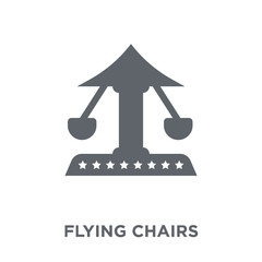 Flying chairs icon from Circus collection.