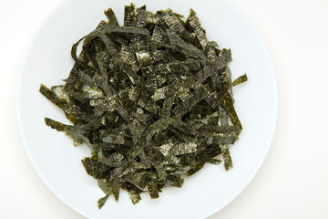 Japanese food nori dry seaweed
