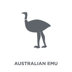 Fototapeta na wymiar Australian emu icon from Australia collection.