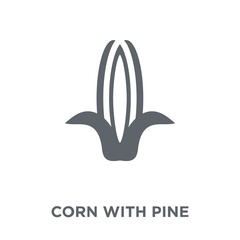 Corn with Pine icon from Chinese Food collection.