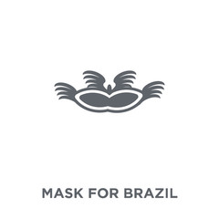 Mask for Brazil carnival celebration icon from Brazilian icons collection.