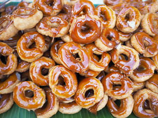 Thai traditional style donut.