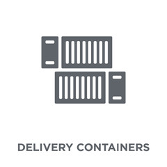 delivery containers icon from Delivery and logistic collection.