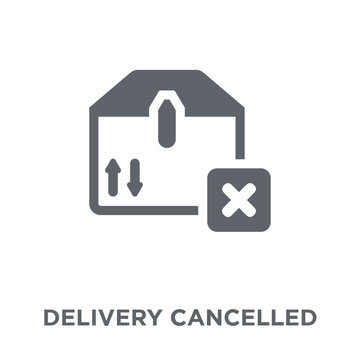 Delivery Cancelled Icon From Delivery And Logistic Collection.