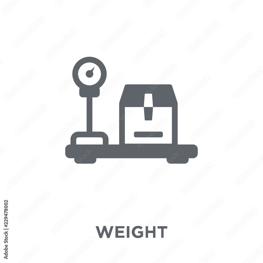 Poster weight icon from delivery and logistic collection.