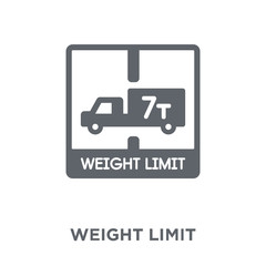 weight limit icon from Delivery and logistic collection.