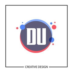 Initial Letter DU Logo Template Design