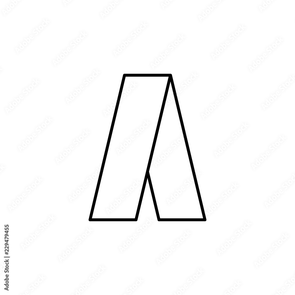 Poster adwords icon. element of simple web icon. thin line icon for website design and development, app dev
