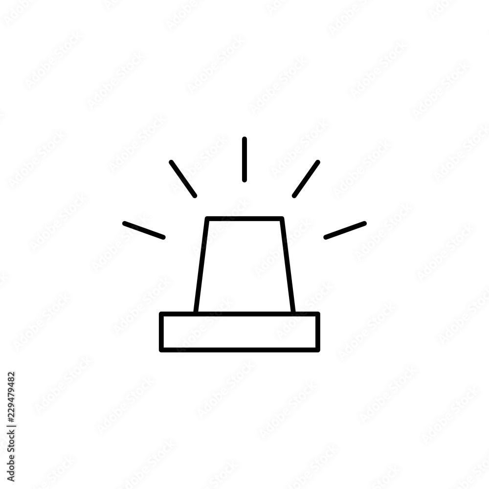 Poster alarm icon. element of simple web icon. thin line icon for website design and development, app devel