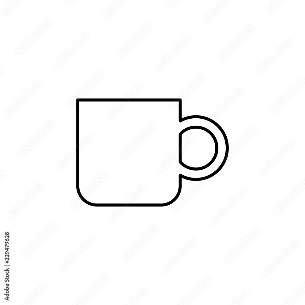 Poster cup icon. element of simple web icon. thin line icon for website design and development, app develop