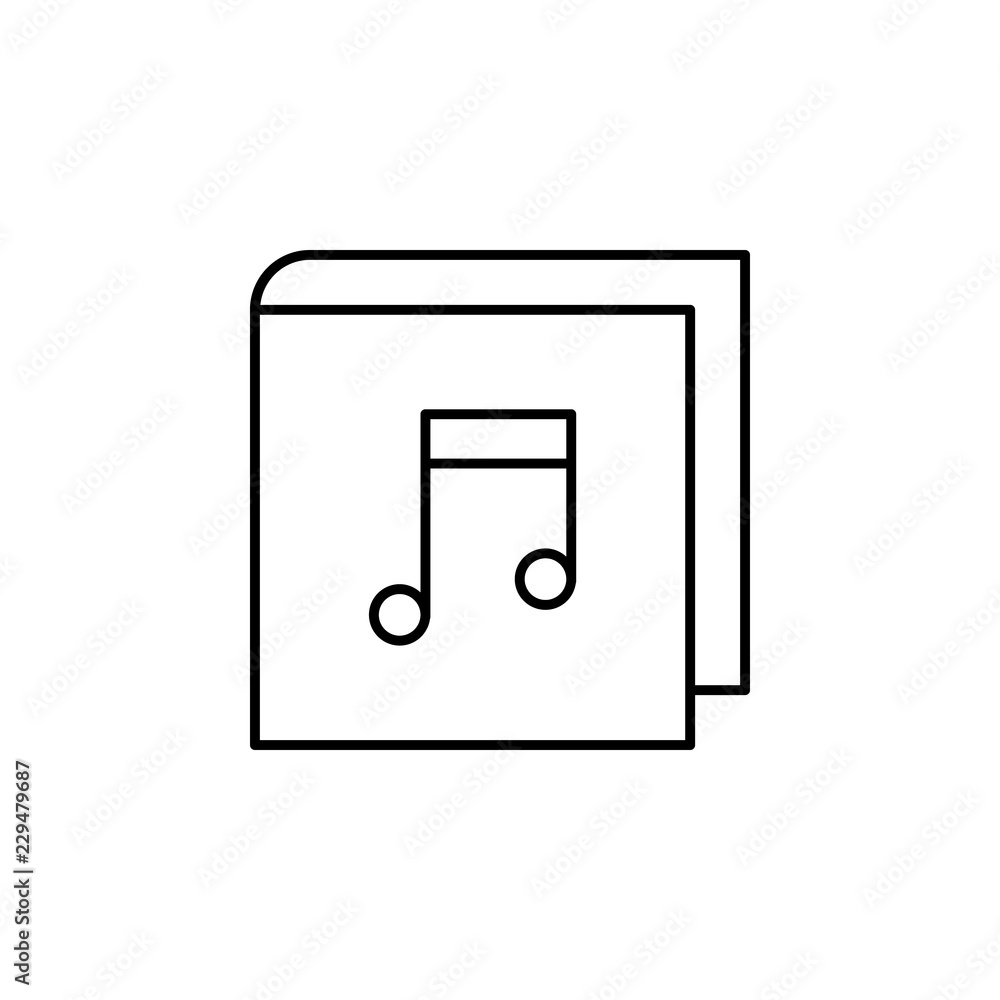 Poster e book icon. element of simple web icon. thin line icon for website design and development, app deve