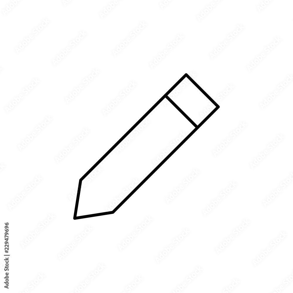 Poster edit icon. element of simple web icon. thin line icon for website design and development, app develo